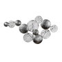 Wallity Aurora 5 - Escultura de pared de metal plata